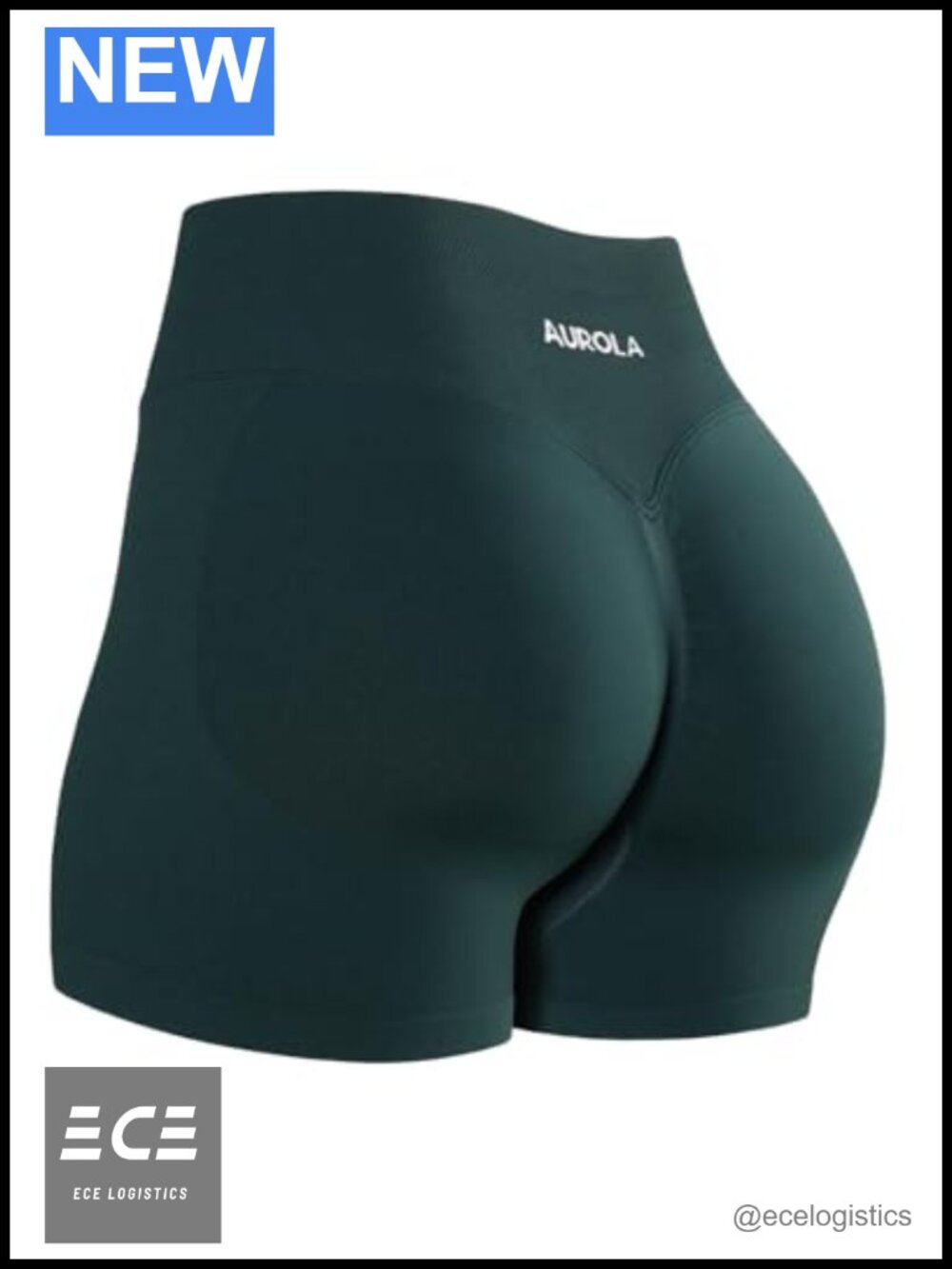 AUROLA Influence Seamless Scrunch Gym Workout Compression Shorts